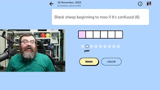 Full Minute Cryptic Nov 10th, 2025 #wordgames #crypticcrossword #crossword Update