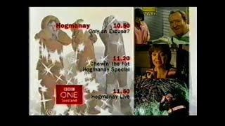 BBC ONE Scotland Continuity + Weather - 30/12/2003