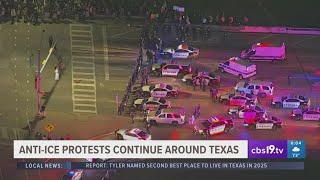 Anti-ICE protests continue across Texas