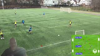 8v8+2 1-Touch Soccer Exercise: Utilizing Width in Attack