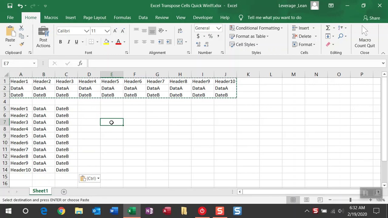 sequential testing in excel