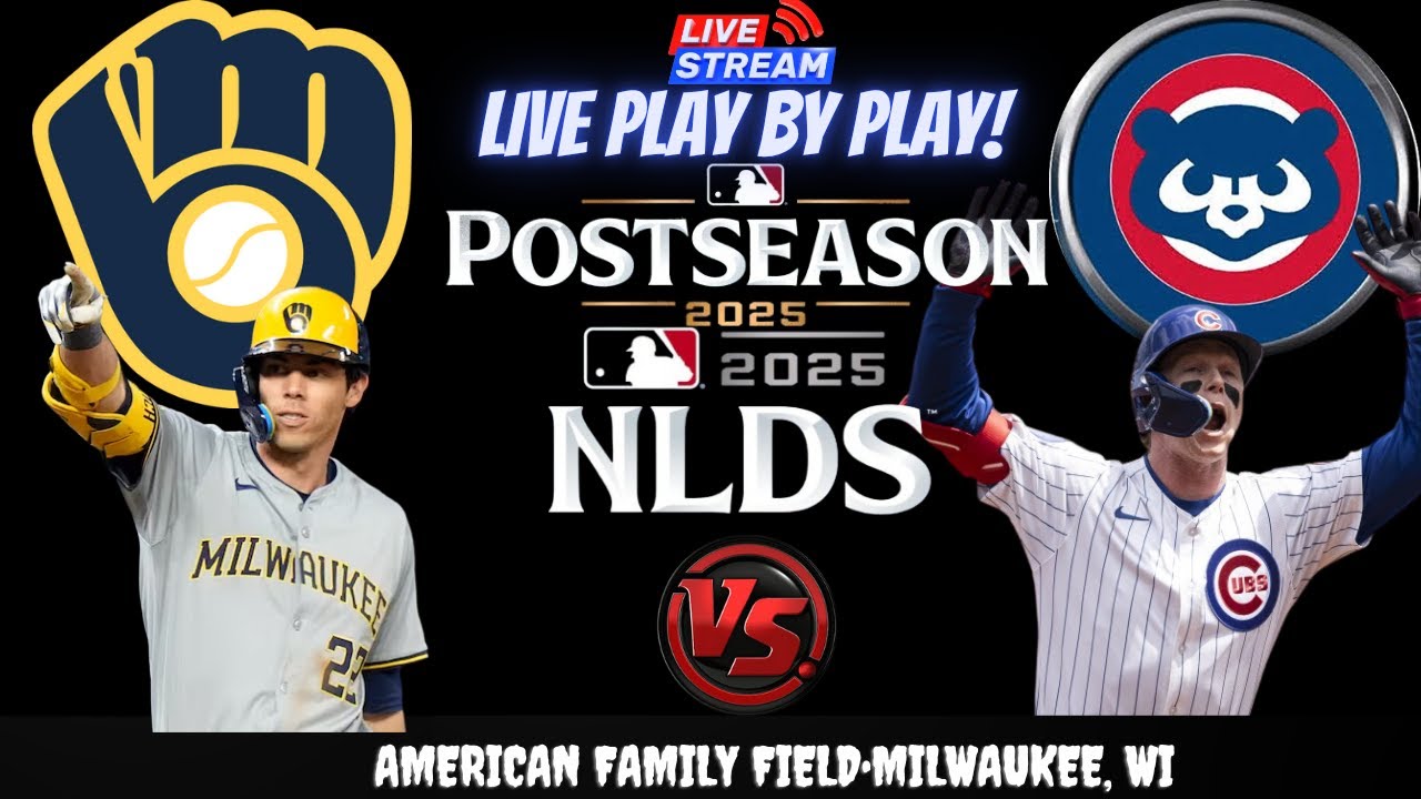 Chicago Cubs vs Milwaukee Brewers ⚾🔥 Live NLDS Playoffs GAME 5 Play-by-play Watch!
