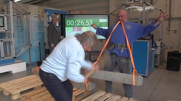 LABORTECH s.r.o - WORLD record THE MOST BROKEN CONCRETE HELD IN THE JAWS IN ONE MINUTE
