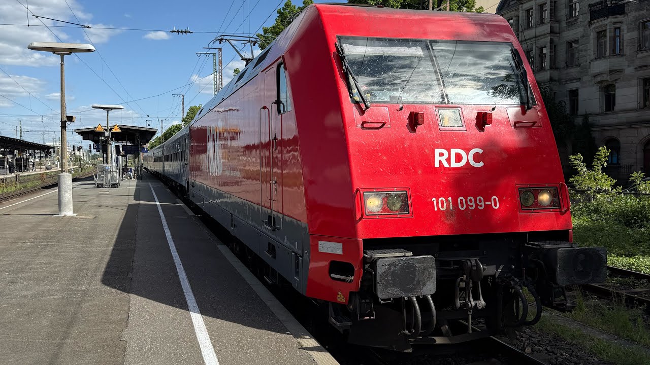 Führerstandsmitfahrt im Autoreisezug der BTE von Frankfurt West nach Lörrach  Frühe Fahrt am Morgen.