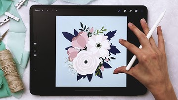 Create a Flat Style Floral Bouquet in Procreate