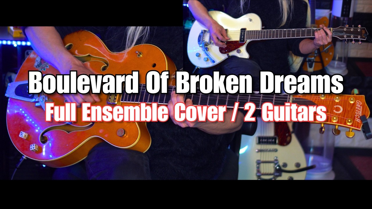 Boulevard Of Broken Dreams | Brian Setzer Guitar Cover/ 2 Guitars