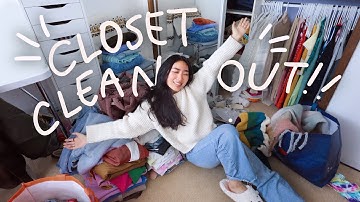 CLOSET CLEANOUT + DECLUTTER FOR 2023