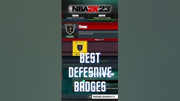 Best Defensive Badges in NBA 2K23 according to a Pro Player #shorts