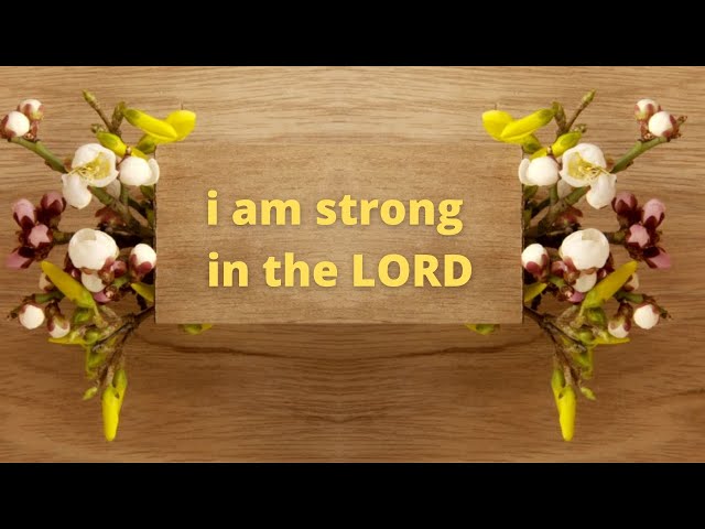 I AM STRONG IN THE LORD class=