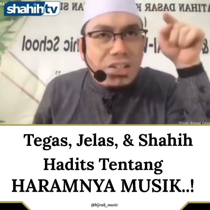 Tegas jelas tentang maraknya musik ustadz Ahmad Zainuddin