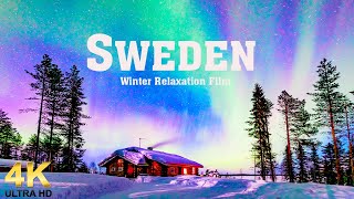 Sweden In 4K UHD - Winter Relaxation Film - Relaxing Music and Stunning Nature Scenes