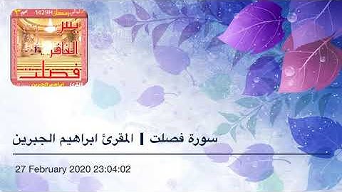 Ibrahim Jibreen Surah Fussilat حصرية | سورة فصلت كامل | ابراهيم الجبرين