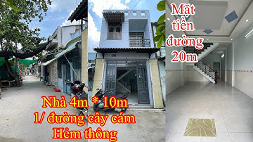 Nhà 4m * 10m hẻm 1/ đường cây cám , Vĩnh Lộc B hẻm thông gần chợ.