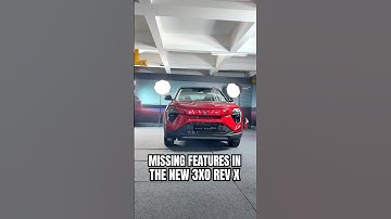 Hier is een lijst met dingen die de nieuwe XUV 3XO REVX mist.... #PowerDrift #PDArmy #MahindraXUV3XO