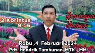 RENUNGAN HARIAN, RABU, 7 FEBRUARI 2024