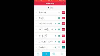 How to Use Notebook in the Symbolab app (Android and iPhone) screenshot 1