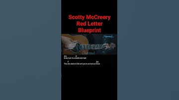 Thumbnail of Scotty McCreery - Red Letter Blueprint Guitar Chords Lyrics #shorts
