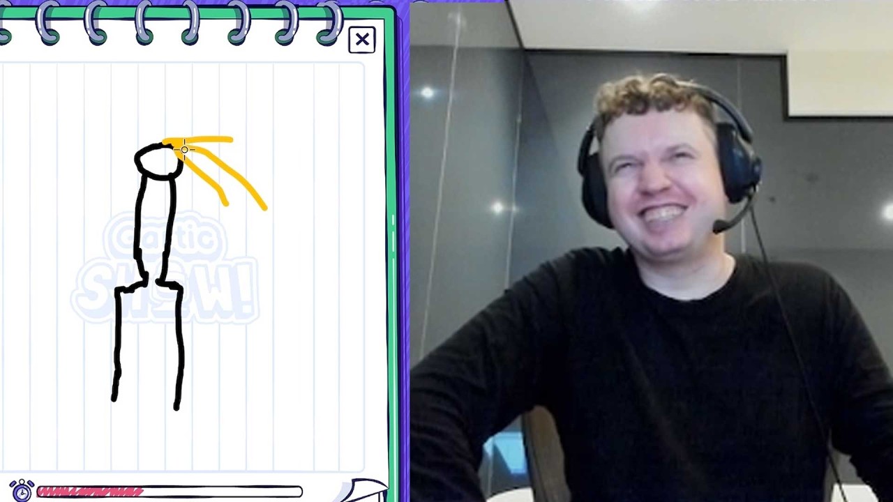 Папич играет со зрителями в Gartic Show | Игра 1