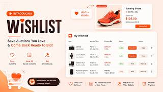 Let Customers Save & Track Auctions with Wishlist – Bid Online Auction on Shopify