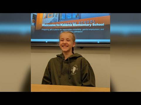 A Look at a Chinook: 4th grader Marin Lunday - Kalama Elementary School