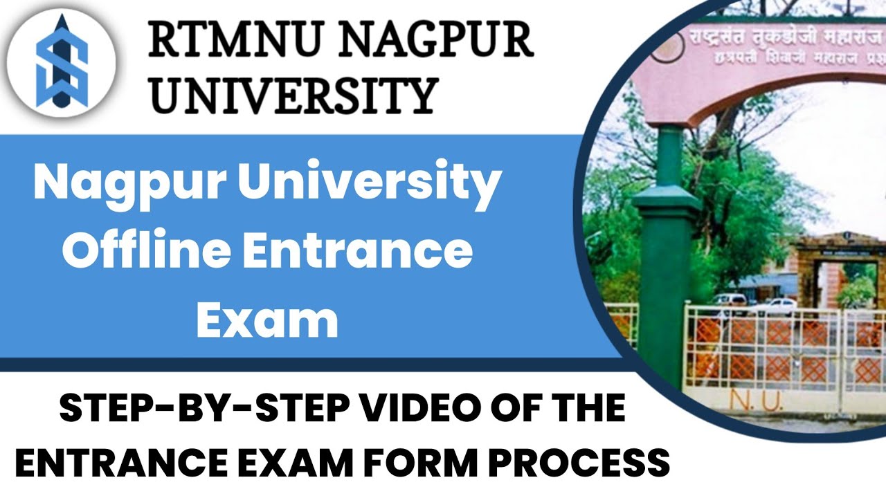 Nagpur University Entrance Exam form step by step process detailed video