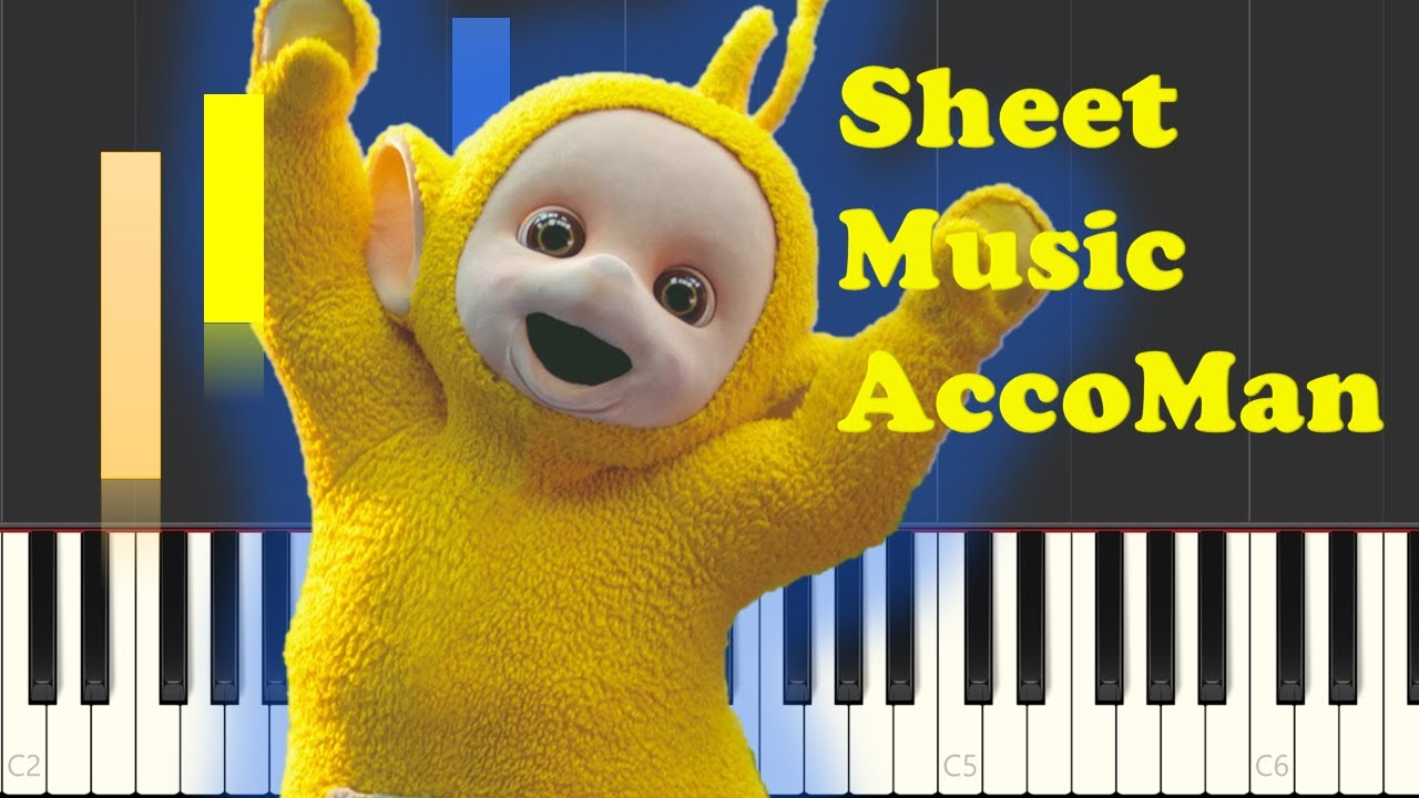 Teletubbies Theme Song Piano Sheet Music EASY - YouTube