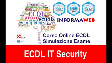Simulazioni Esami ICDL  IT Security Specialised Certificazione Internazionale Alfabetiz. Digitale