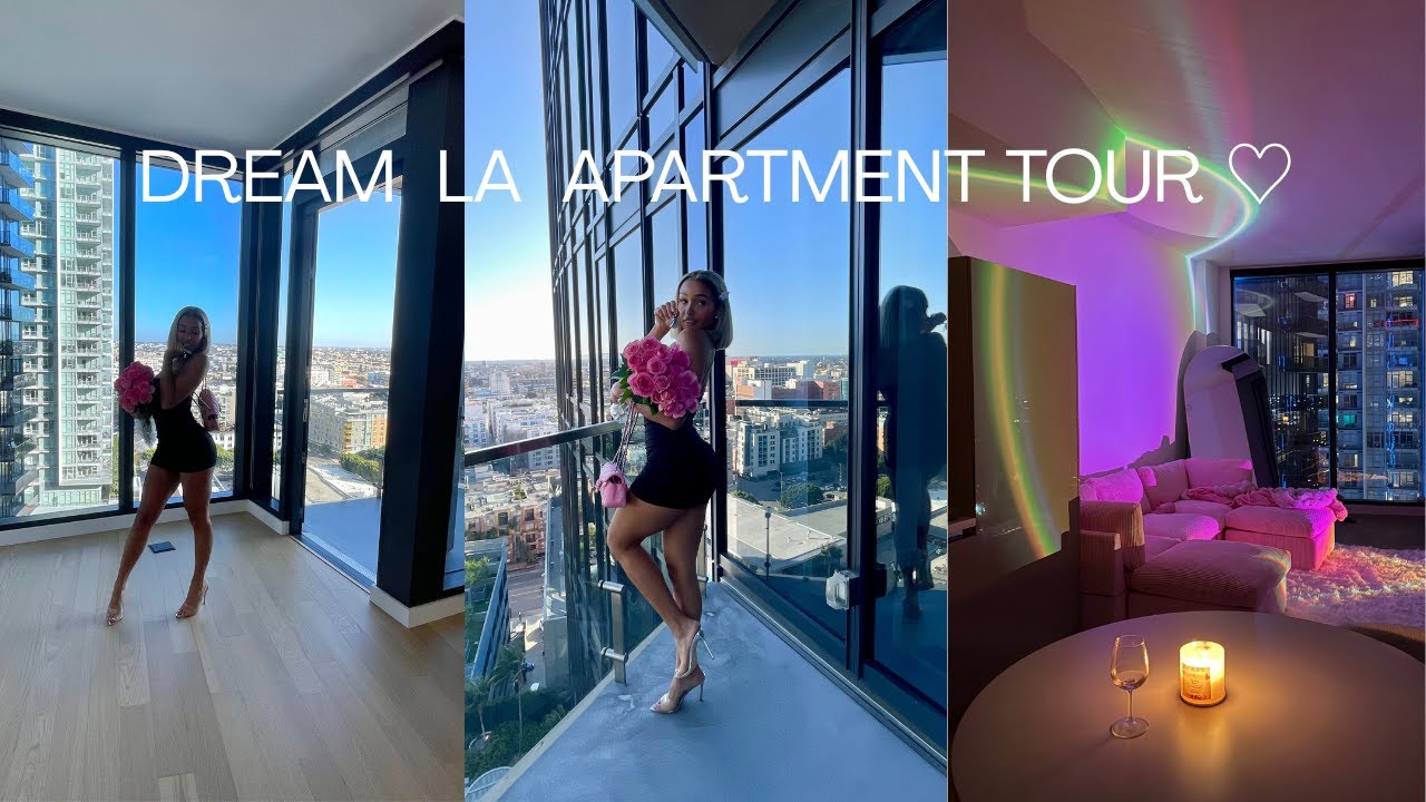 MOVING INTO MY DREAM LA APARTMENT ♡ empty high-rise apartment tour downtown (*ᴗ͈ˬᴗ͈)ꕤ*.ﾟ