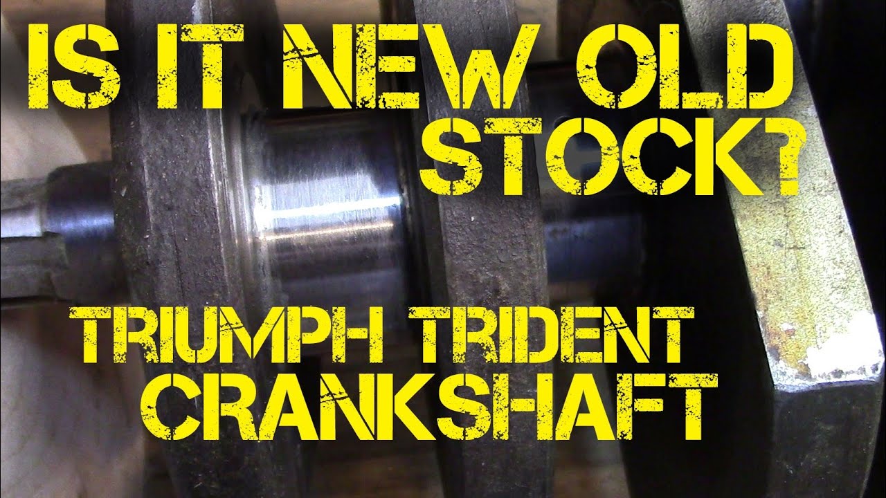 Measuring and preserving a crankshaft from a Triumph T160 Trident YouTube
