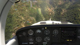 PA-38 Tomahawk Two Landings with engine off in Lukla. Microsoft Flight Simulator