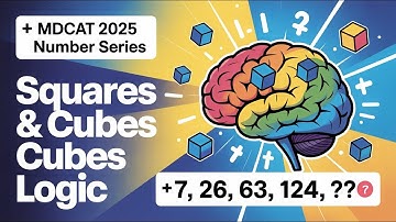 MDCAT 2025 Getallenreeks | Vierkanten en Dobbelstenen Logica | Onmisbare vragen voor de toelating...