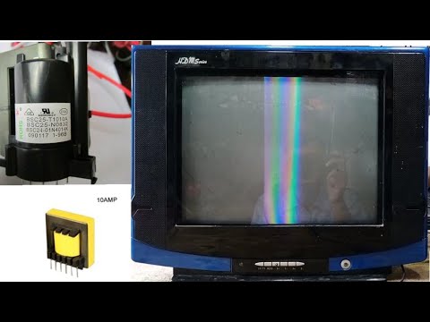 CRT TV horizontal size fault repair|Crt TV Vertical Hite Problem Solve|tv half screen problem