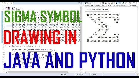 Sigma Symbol Drawing In Java And Python