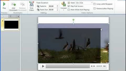 PowerPoint 2010 - Working with videos