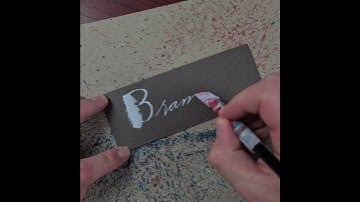 Splatter Calligraphy Name Request no.280