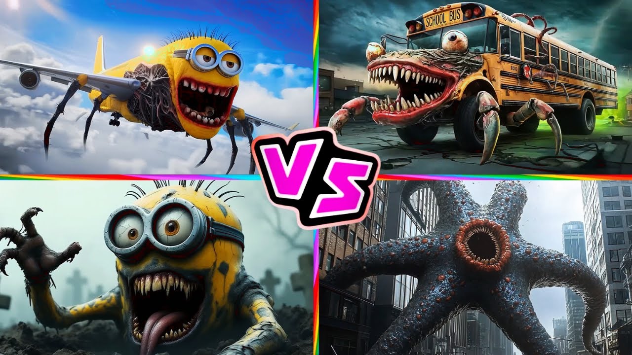 Minion INFECTED SKY 🆚 Mutated Monster 🆚 Thomas Train 🆚 Police Car 🎶 Tiles Hop EDM Rush