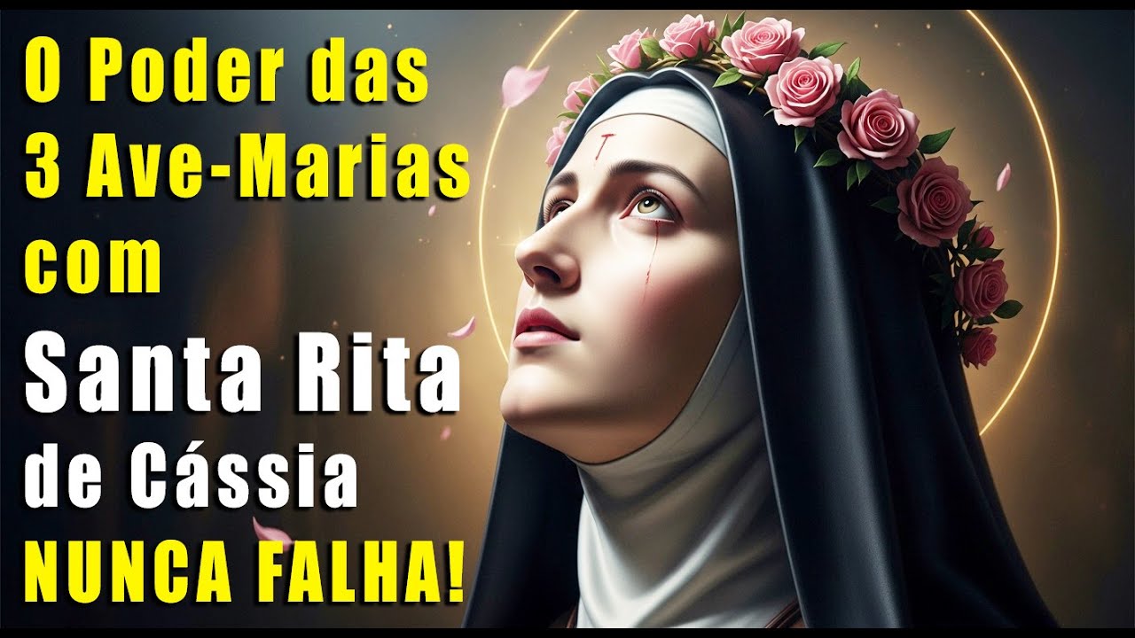 O Poder das 3 Ave-Marias com Santa Rita de Cássia – Faça Seus 3 Pedidos Agora! - 