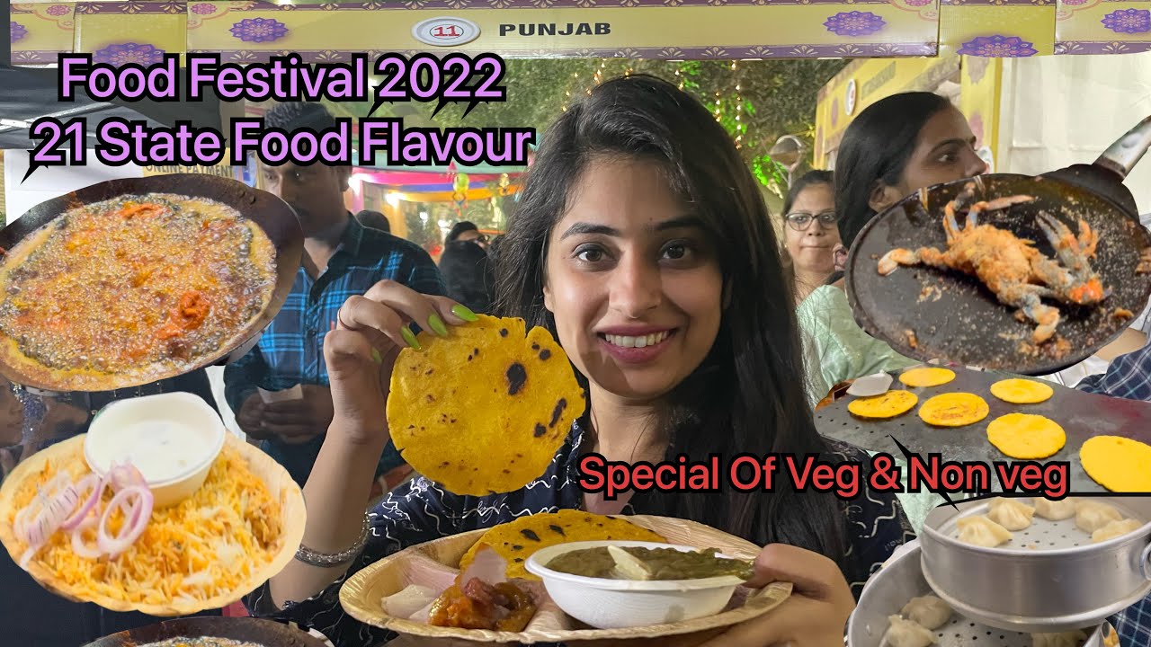 Saras Food Festival 2022 ! Food carnival in Delhi ! 21 State Base Food