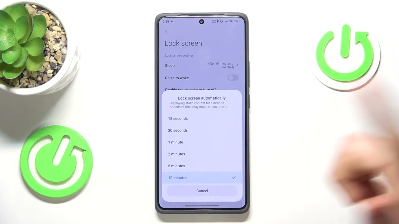 Как изменить время ожидания экрана на телефоне REDMI