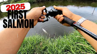 2025 First Salmon | BFS Salmon fishing | Broken fishing rod