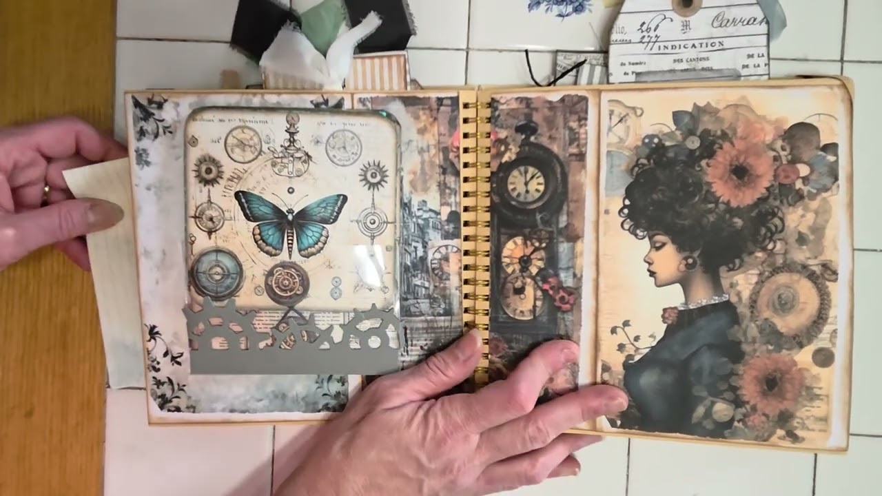 Blue & Green Steampunk Journal