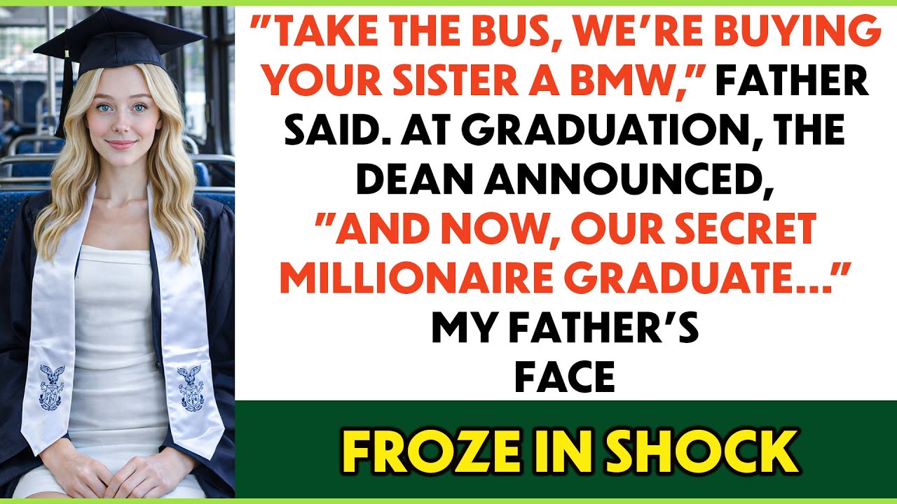My Dad Made Me Take The Bus To Graduation — While Buying My Sister A BMW...