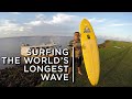 Surfing one of the longest waves in the world — on the Amazon river