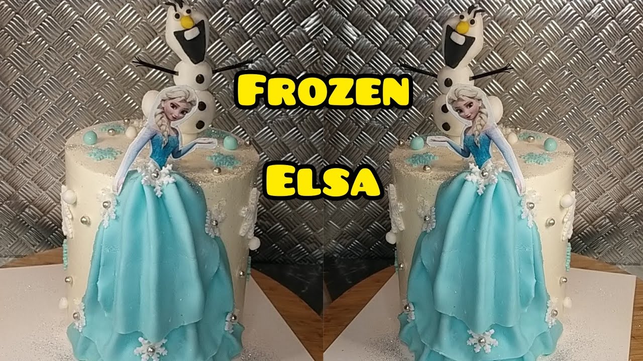 gâteau reine des neiges /Elsa frozen cake/cake décorating tutorials /how to Make an elsa