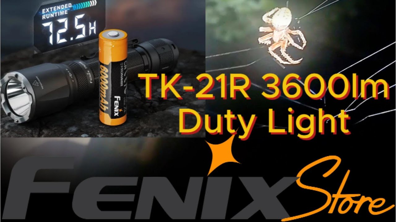 Fenix TK21R a 58000 Candela Duty Grade BEAST - YouTube
