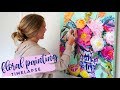 Floral painting timelapse when life gives you lemons