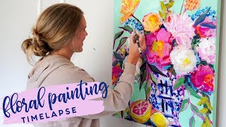 Floral Painting Timelapse (When Life Gives You Lemons)
