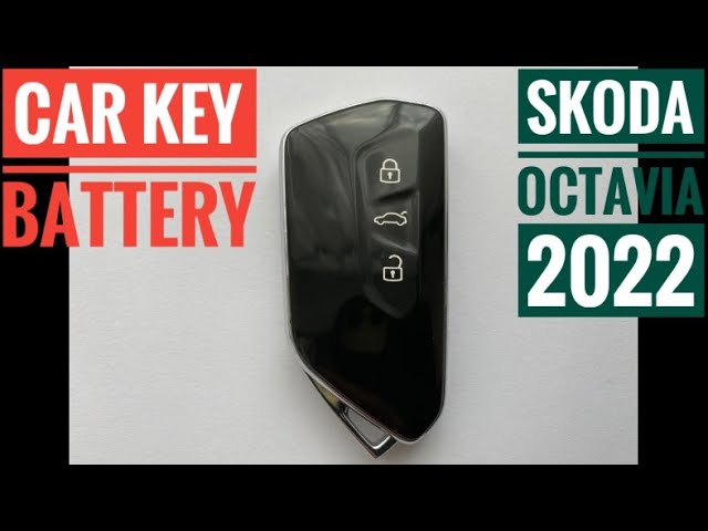 Skoda Octavia key fob battery replacement how to replace change batterie  karoq kodiaq - easy diy 