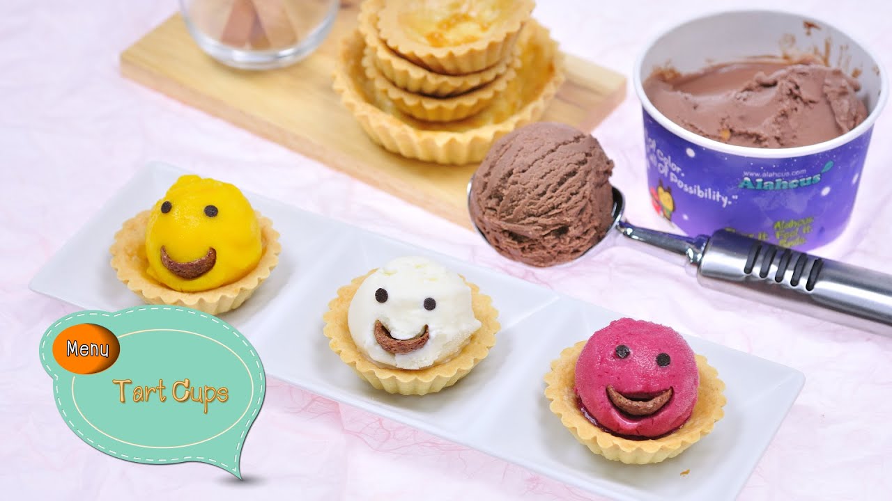 ไอศกรีมทาร์ต Tart Cups - 1 Minute Cooking