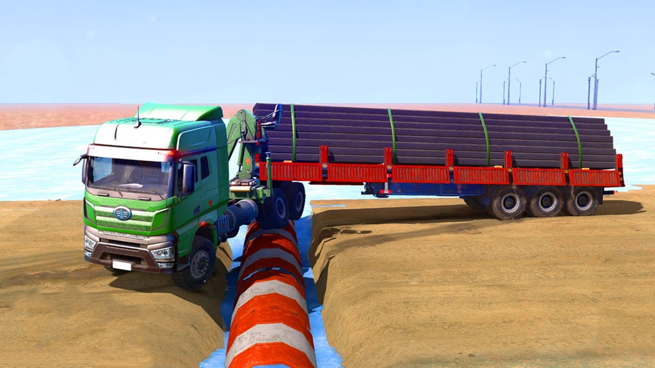 MudRunner Gameplay | Heavy Truck Challenge in Deep Mud Road [Realistic Simulation]